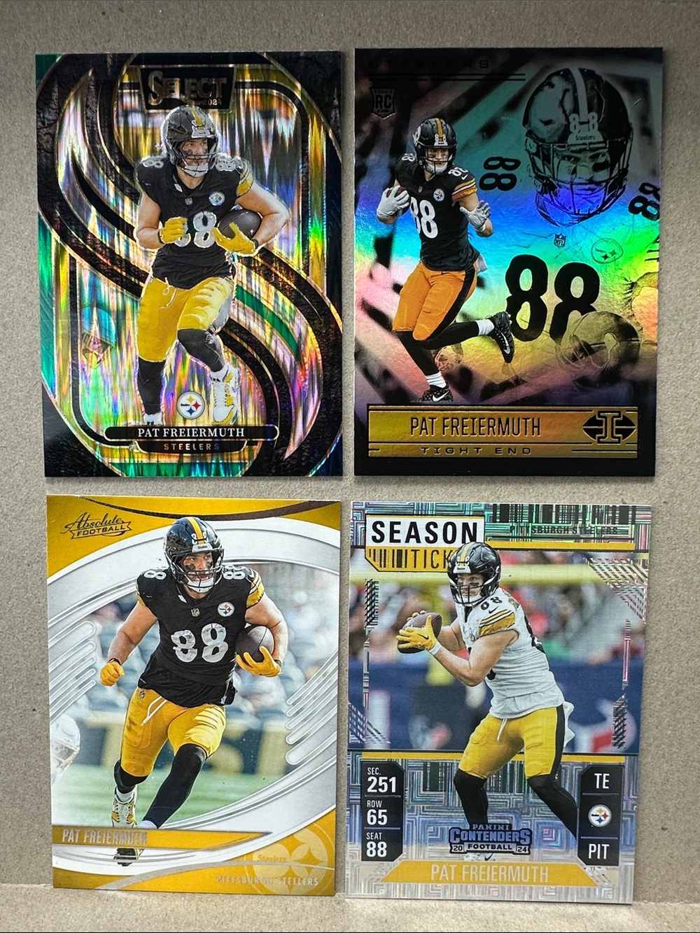 Steelers TJ Watt Chrome PowerPlayers & Freiermuth/Sawyer/Fautanu/Johnson rookies - Picture 9 of 16